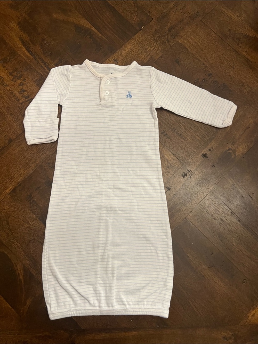 Baby GAP Sleep Gown - Light Blue Striped
